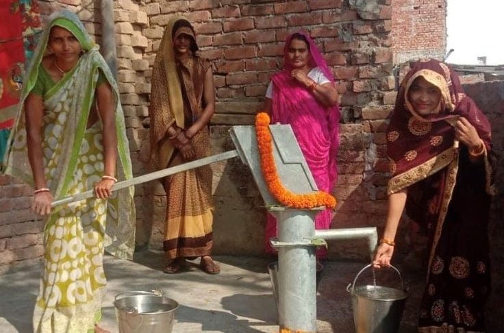 Women at the well fetching water