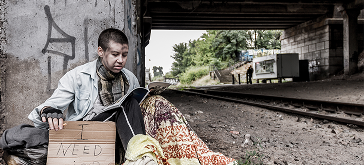 Poor under the bridge