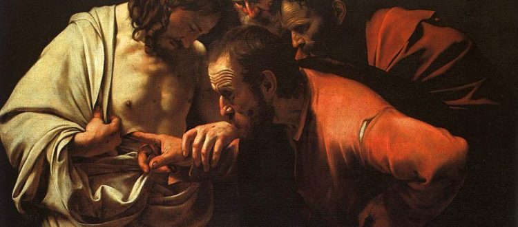 Caravaggio The Incredulity of Saint Thomas